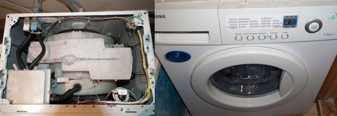 выполнить ремонт стиральных машин